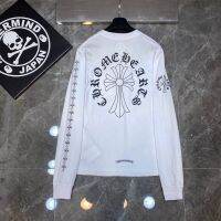 JMA0 Chrome Hearts Ch22ss autumn clothes come grandly Japanese counter synchronous Sanskrit cross mens and womens long-sleeved T-shirt lj