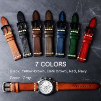 18mm 20mm 22mm 24mm Genuine Leather Watch Strap for RADO Rolex Bracelet Omega Tudor Seiko Citizen Watchband Watch Belt Cowhide