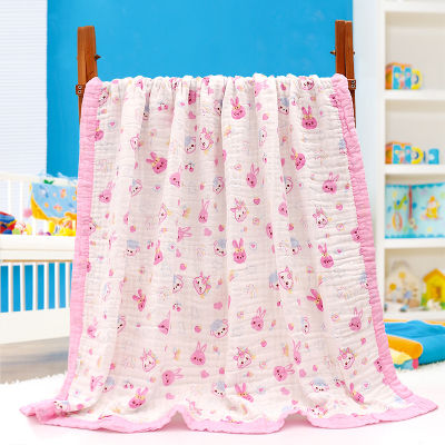 Pure Cotton Baby Bath Towel High-density Six-layer Gauze Cover Quilt Spring Summer Comfortable Breathable Kid Edging Towel Quilt