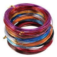 12 Rolls Assorted Colors Aluminium Craft Wire for DIY Craft, 1 mm in Diameter 5 Meters Long