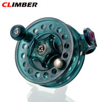 CLIMBER Mini ตกปลาพลาสติกตกปลาในฤดูหนาวรอกตกปลา Fly Fishing Reels