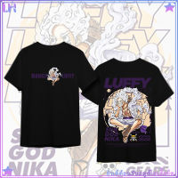 One Piece อนิเมะ เสื้อยืดเทรนด์สไตล์ตี๋ S1-เกียร์5ลูฟี่ เสื้อยืดผ้าฝ้ายพิมพ์ลายการ์ตูนยอดนิยมแขนสั้น