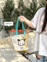 ☋㍿ Summer transparent jelly bag students cute pvc handbag bag women going out shopping bag tote bag for work big