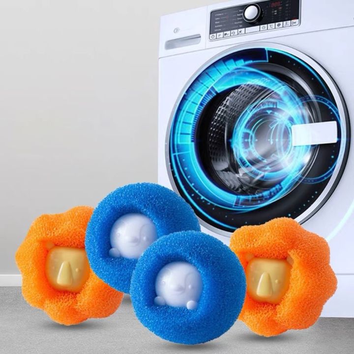 Laundry Hair Remover Pet Lint Washing Machine Catcher Reusable Pet Fur Lint  Catcher Filtering Ball Reusable Cleaning Accessories