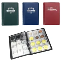 Gifts Multi-kinetic Coin Collection Artificial PU leather 120 Gram Coins For Collector PVC Film  Photo Albums