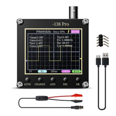 138 PRO Handheld Oscilloscope 200 MSa/S,KHz,Analog Bandwidth, Supports Auto,80 KHz PWM and Firmware Upgrades (A)