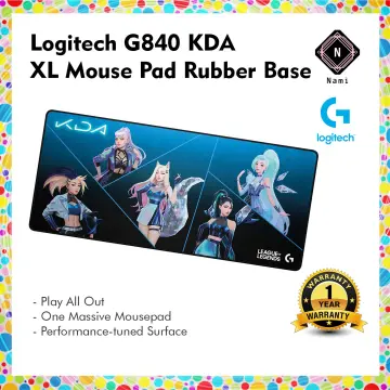 Logitech G840 XL Cloth Gaming Mouse Pad - 900 x 400 mm, 3 mm Thin Mat,  Stable Rubber Base, Performance-tuned Surface, Official League of Legends