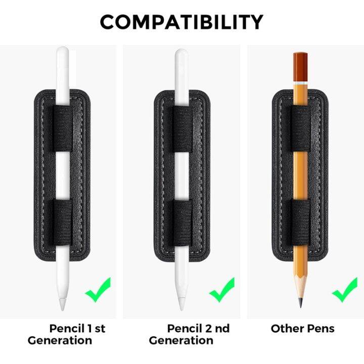 2x-universal-stylus-pen-holder-sticker-for-pencil-for-ipad-table-touch-pen-m-pencil-anti-lost-case-black