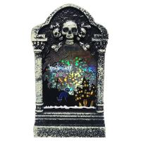 Halloween Bar Decoration Wind Lantern Small Tombstone Simulation Gradient LED Lighting Scene Layout Decoration Props