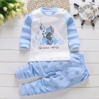 [COD] 2020 new childrens pure underwear suit boys and girls autumn clothes long johns infant pajamas home wholesale