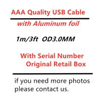 10pcs, AAA Quality 1m/3ft USB Data charger Cable OD 3.0mm with Aluminum foil For iphone6 7 8 plus X XS With retail box