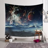 Galaxy coefficient code printing polyester tapestry wall blanket hang cloth beach bedroom living room home decoration