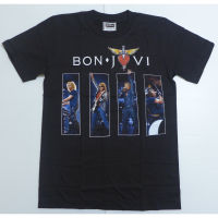 Hot sale Bon Jovi BAND graphic Mens 100% Cotton Round Neck Short Sleeve T-Shirt  Adult clothes