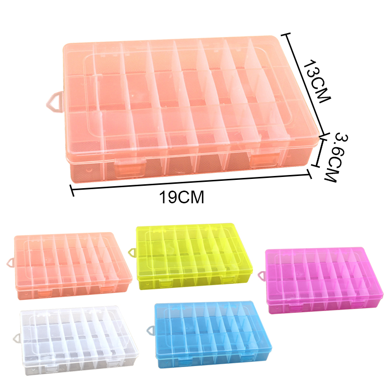 15 Grids Storage Box Plastic Organizer Box with Dividers Letter Board Letters Jewelry Organizer Box Fishing Tackle Clear Organizer Box for Bead Storage 