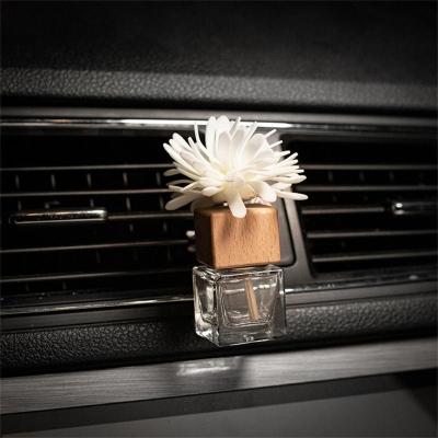 1 PC ขวดน้ำหอมรถยนต์จี้ดอกไม้รูปร่าง Air Outlet Freshener Diffuser ขวดเครื่องประดับที่ว่างเปล่าขวดแก้วธูป-dliqnzmdjasfg