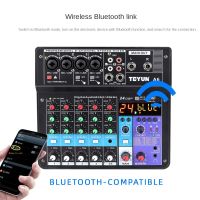 TEYUN 6 Channel Professional Portable Mixer Sound Mixing Console Computer Input 48v Power Model Number Certification Origin A6