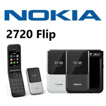 Nokia 2720 Flip Fold 4G Volte keypad Phone with Dual Screen, & Wireless FM  Radio