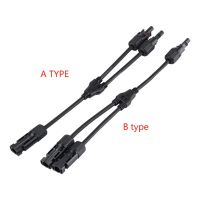 1 Pcs Solar Panel Y Type 1 to 2 Connectors M-FF and F-MM Branch Cable SLAR PANEL CONNECTOR Wires Leads Adapters