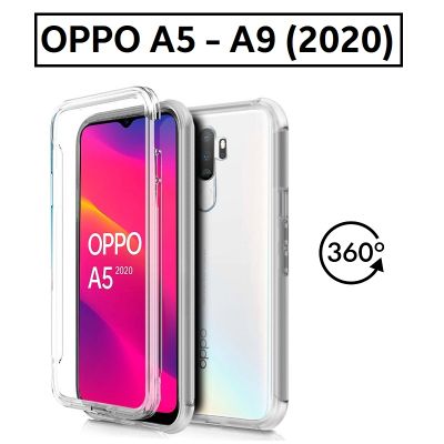 For OPPO A5 - A9 (2020) Full Body 360 Clear Case Silicone Front Back Thin TPU PC Slim Protector 6.5 quot; 2020 REALME