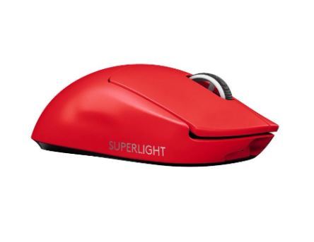 logitech-สีใหม่ล่าสุด-g-pro-x-superlight-wireless-gaming-mouse-red