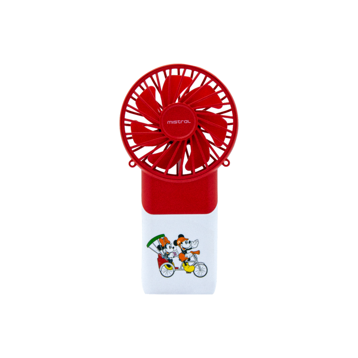 Disney Mickey & Minnie Mistral Mimica Cool Breeze Rechargeable USB Fan