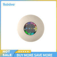 Rainbow Ready Stock Hot Bluetooth-Compatible Speaker Led Light Luminous Suction Cup Bracket Waterproof Bathroom Wireless Portable Player ไมโครโฟนในตัว