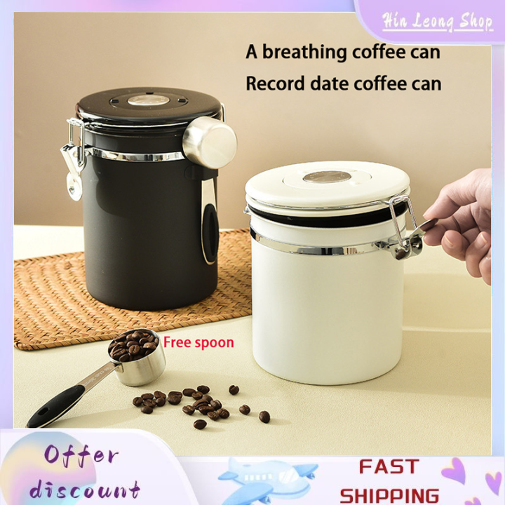 Airtight Coffee Canister with Stainless Steel Spoon | EspressoWorks