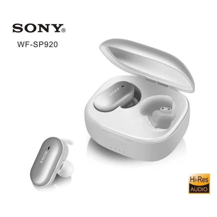 new-gadget-sony-หูฟังบลูทูธ-wf-sp920-หูฟังไร้สาย-ตัดเสียงรบกวน-หูฟังบลูทูธออกกำลังกาย-โทรได้-ฟังเพลงได้-ใช้นาน-6ชม-มีประกันร้าน-เล่นเกม-ฟังเพลง-ส่งฟรี