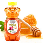 Mật ong con gấu nguyên chất Kirkland Signature raw organic honey Bear,