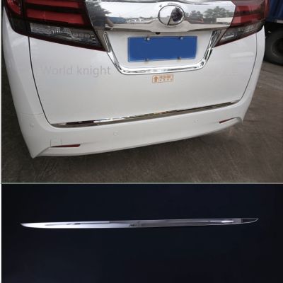 ﹍❀◆ For Toyota Alphard Vellfire 2016 2017 2018 2019 Steel Rear Trunk Lid Cover Trim Tailgate Door Boot Molding Strip Car Accessories