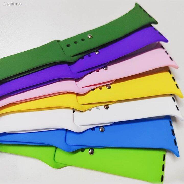 Silicone Strap For apple watch series 7 8 41mm 45mm Ultra 49mm 44 40 MM