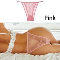 S-X Lingerie Briefs Lace Comfort Color Solid Underpants Female Waist Low Mesh Panties Sexy Underwear Perspective Panties 39;s Women