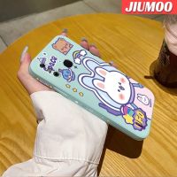 เคส JIUMOO สำหรับ Infinix Smart 4เคส4c อัจฉริยะเคสเคสมือถือด้านข้างบางลายหมีน้อยเคสซิลิโคนเคสป้องกันการกระแทก