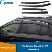 คิ้วกระจกรถกระจกหน้ารถสำหรับ Subaru Crosstrek XV 2012 2013 2014 2015 2016 2017คิ้วกันสาดกระจกรถยนต์กระจกบังลมสำหรับกันน้ำฝน