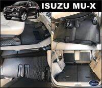 พรมปูพื้นรถยนต์ISUZU MU-X ลายไบเค่นสีดำ+แผ่นกันสึก เต็มคัน