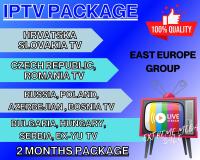 IPTV Package 2 Months, รับชมทีวีออนไลน์ EAST EUROPE GROUP, ภาพยนตร์, ซีรี่ย์, ข่าว, กีฬา, และอื่นๆอีกมากมาย  ภาพนิ่ง  สัญญาณ ดี  ภาพคมชัด Full HD, 4K