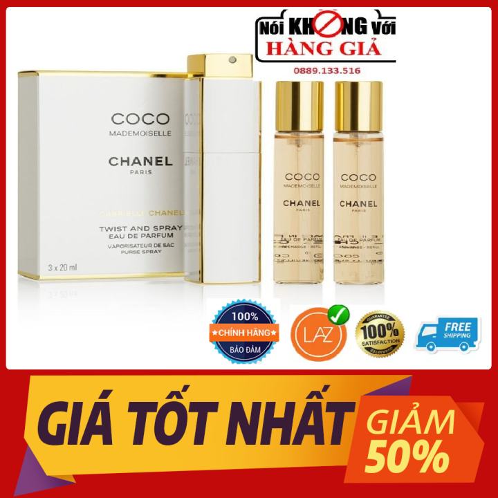 Bộ 3 COMBO NƯỚC HOA COCO CHANEL 20ML 