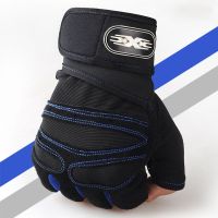 Men Cycling Half Finger Gloves Sports Anti-slip Breathable Bike Gloves Training Sports Exercise Bicycle Gloves