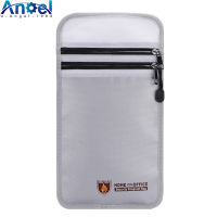 Fireproof Money Safe Bag Fire &amp; Water Resistant Dual-Pocket Zipped Document Bag Safe Pouch 27x17.5mm