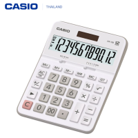 Casio เครื่องคิดเลขตั้งโต๊ะ 12หลัก รุ่น DX-12 มีปุ่มสแควร์รูทและเปอร์เซ็นต์ ปรับทศนิยมได้ 4 หลัก ใช้พลังงานแสงอาทิตย์และแบตเตอรี่ (Two-Way Power)