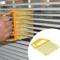 Multifunction Microfiber Window Cleaning Brush Air Conditioner Duster Cleaner with Washable Venetian Blind Blade Cleaning Cloth