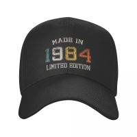 Born In 1984 Baseball Cap Outdoor Men Womens Adjustable Made in 1984 Birthday Gift Dad Hat Autumn Summer Spring Hats