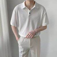 เสื้อยืดผู้สนามกอล์ฟสีขาวแบบลำลองสำหรับธุรกิจฤดูร้อนเสื้อโปโลชาย