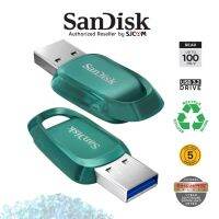 แฟลชไดร์ฟ flash drive แฟลชไดร์ฟ usb SanDisk Ultra Eco USB 3.2 Flash Drive 64GB128GB256GB512GB (SDCZ96) Speed 100MB/s Made with Over 70 Recycled Plastic ประกัน 5 ปี