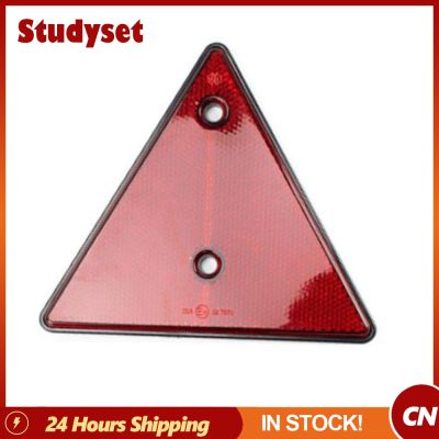 Truck Red Rear Reflectors Triangular Door Post Safety Reflective Panel Accessories For Trailer Rv Bike Motorbike Accessories