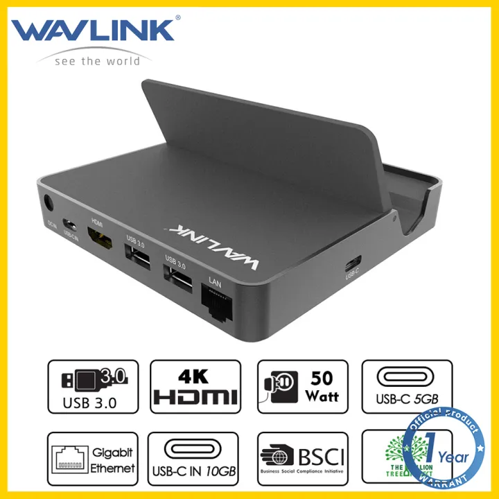 Wavlink USB 3.1 Gen 2 10Gbps Universal Aluminium Mini Dock USB-C Multi ...