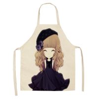 Cartoon Anime Cute Girl Apron Woman Apron for Men Waiter Apron Kids Baking Accessories Chef Apron Kawaii Apron Delantal Cocina