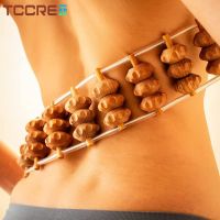 ✎ Full Body Massage Roller Rope Wood Back Massage Roller Rope Wood Therapy Cellulite Massage Tools for Neck Leg Back Pain Relief