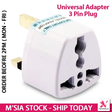 Universal Mains UK Plug 3Pin Wall Charger Adapter 1/2/3USB Port