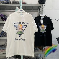 2023ss Casablanca Sun Pattern T เสื้อผู้ชายผู้หญิงที่มีคุณภาพดีที่สุดขนาดใหญ่แขนสั้นลำลองเสื้อยืด Top Tees